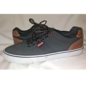 Levi's Miles Perf PU Men's Oxford Black Size 9 EUC